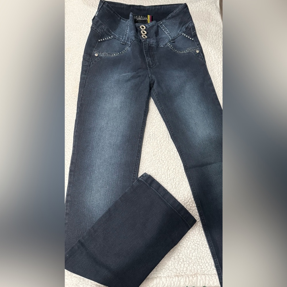 Classic Women's Straight Leg Jeans in Deep Blue